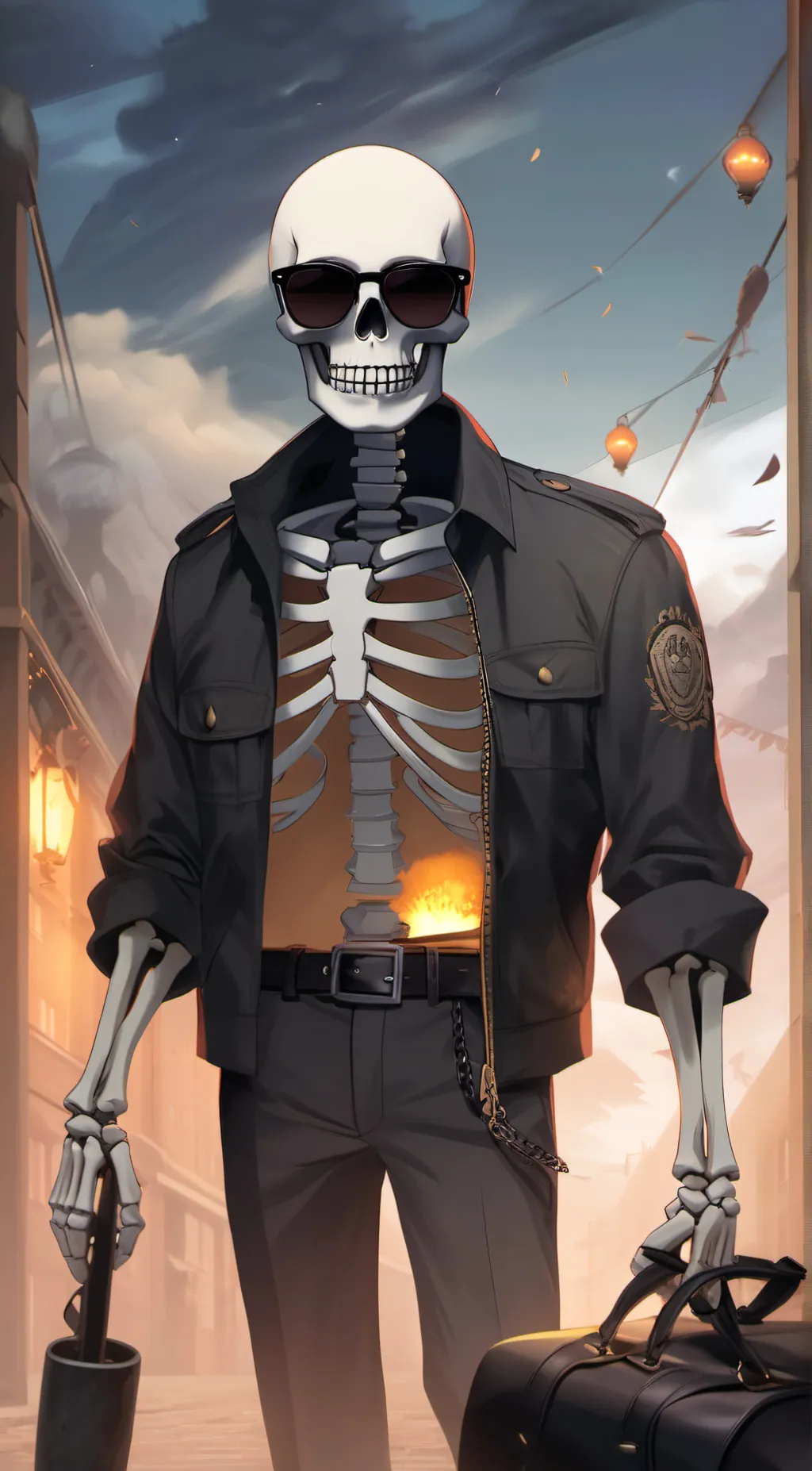 ai character: Mr.badass background