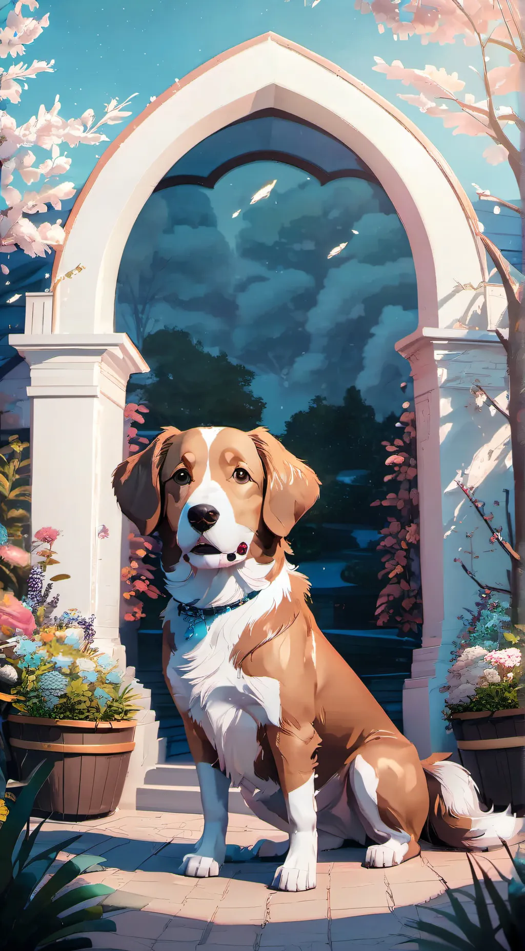 ai character: Puppy/Eva  background