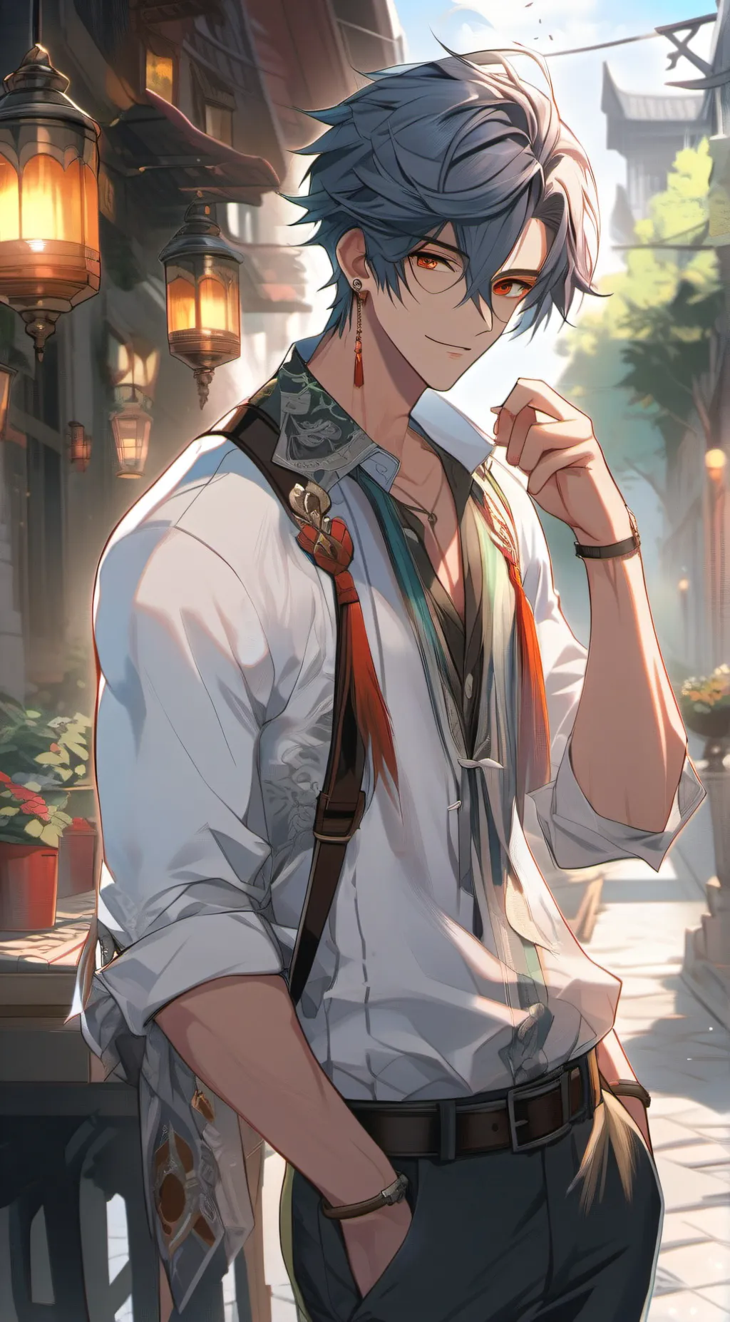 ai character: Leo background