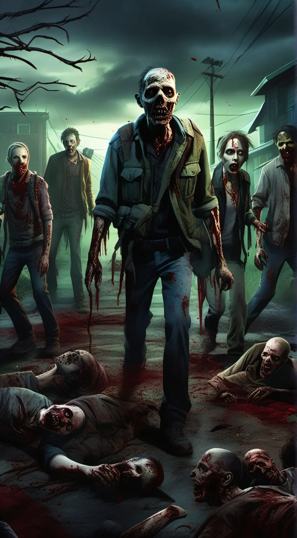 ai character: Zombie apocalypse  background
