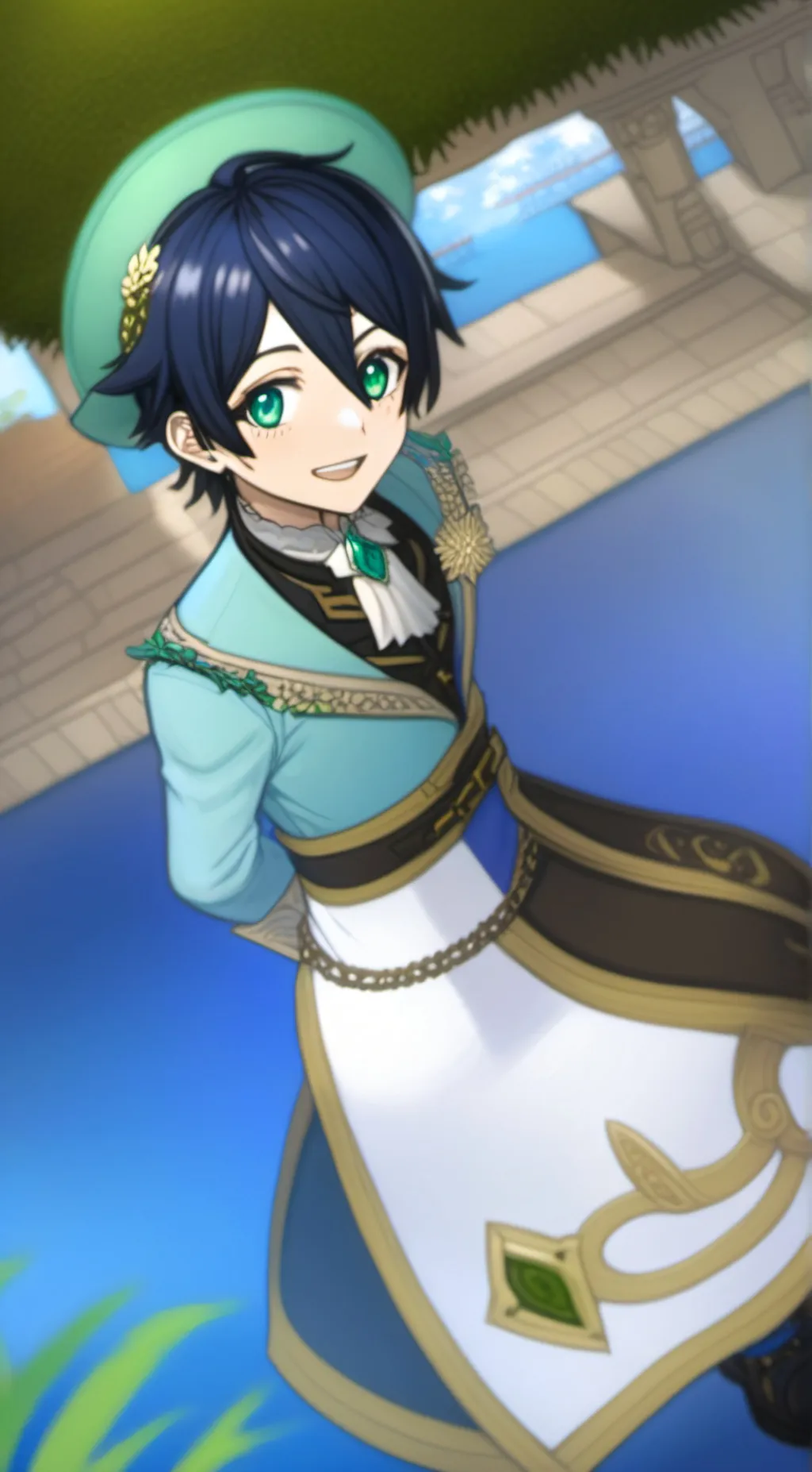 ai character: Venti background