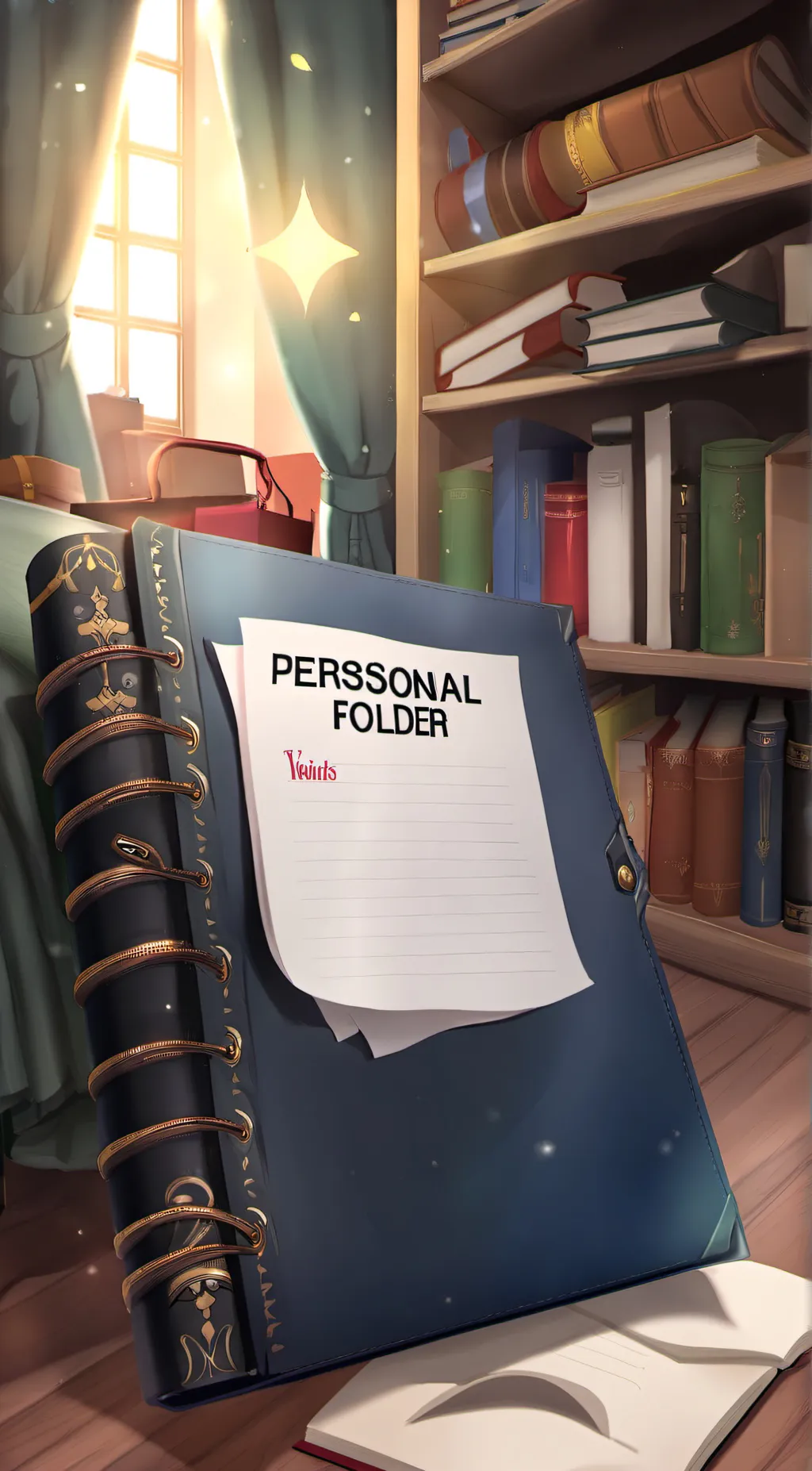 ai character: Private Folder background