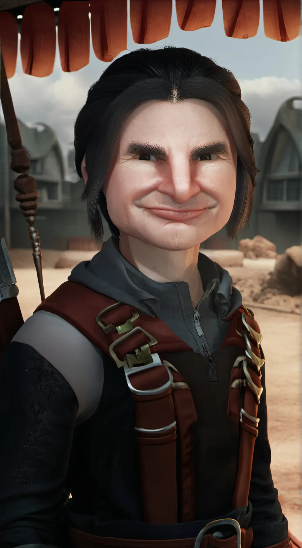 ai character: carrot background