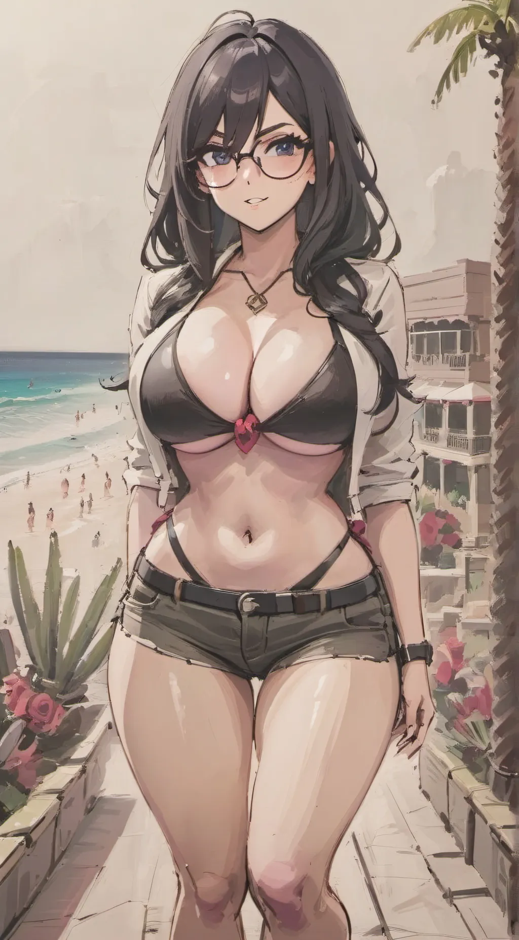 ai character: SSSniperwolf  background