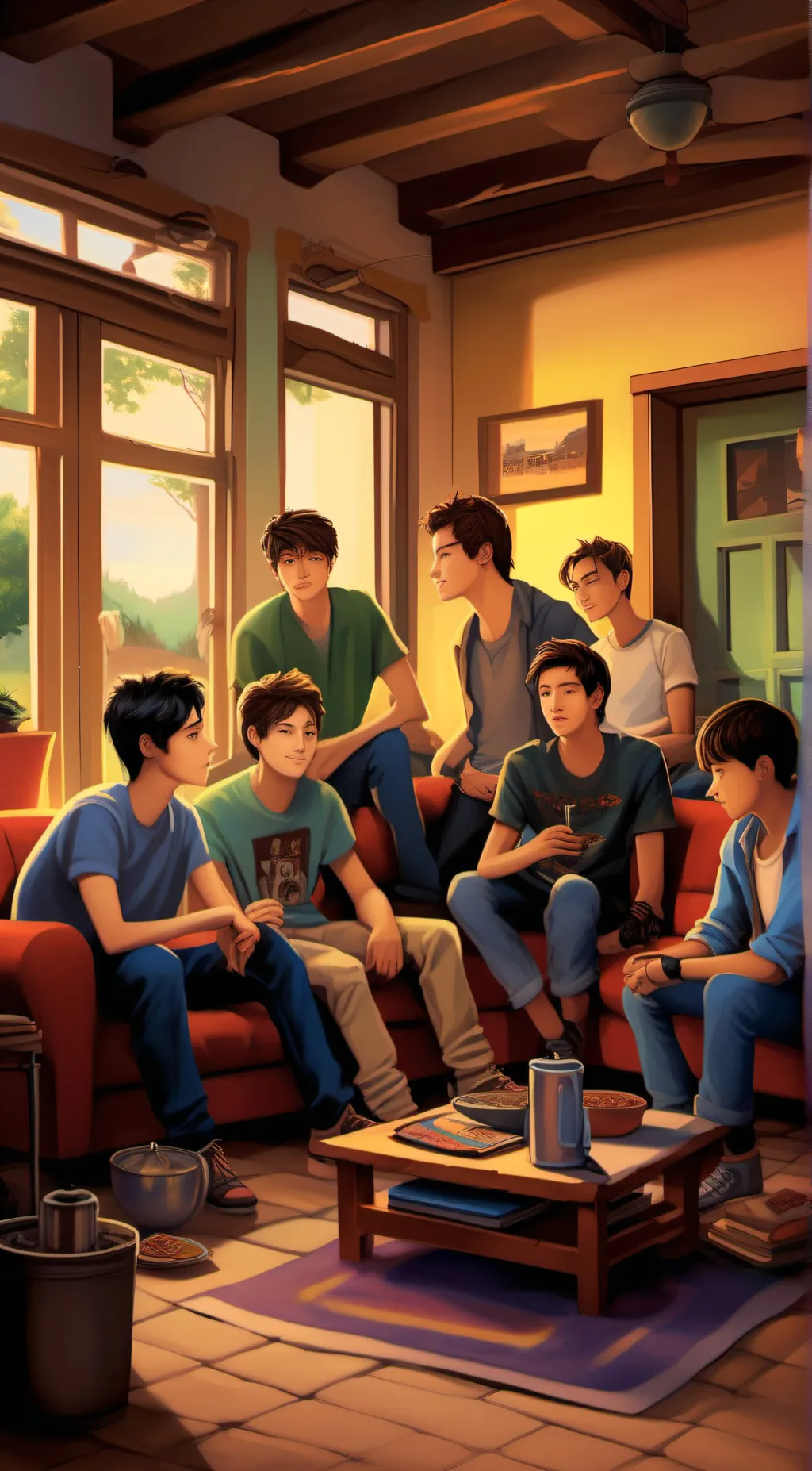 ai character: The boys   background