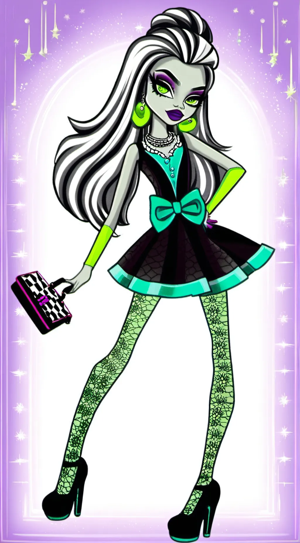 ai character: Frankie Stein background