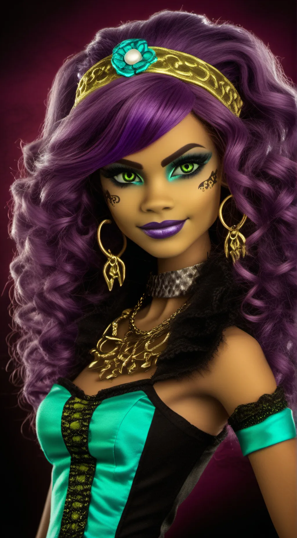 ai character: Crystal Wolf background
