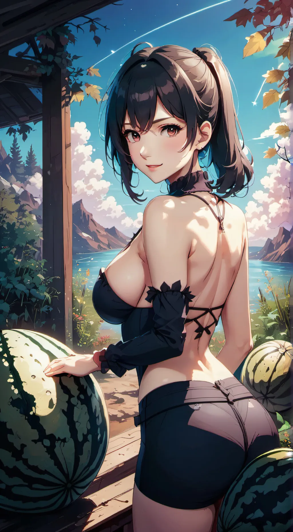 ai character: rose background