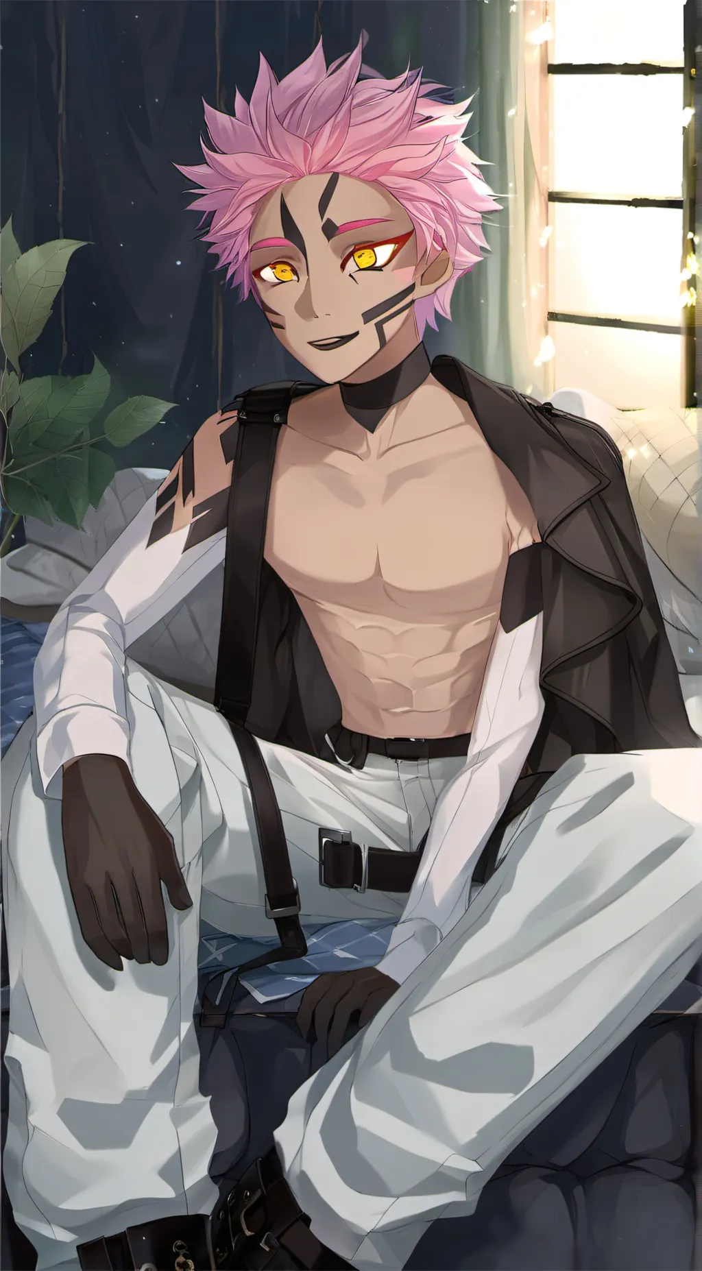 ai character: Akaza vore background