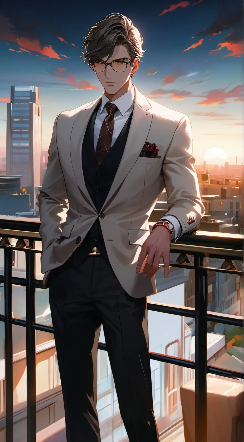 ai character: Strict boyfreind background