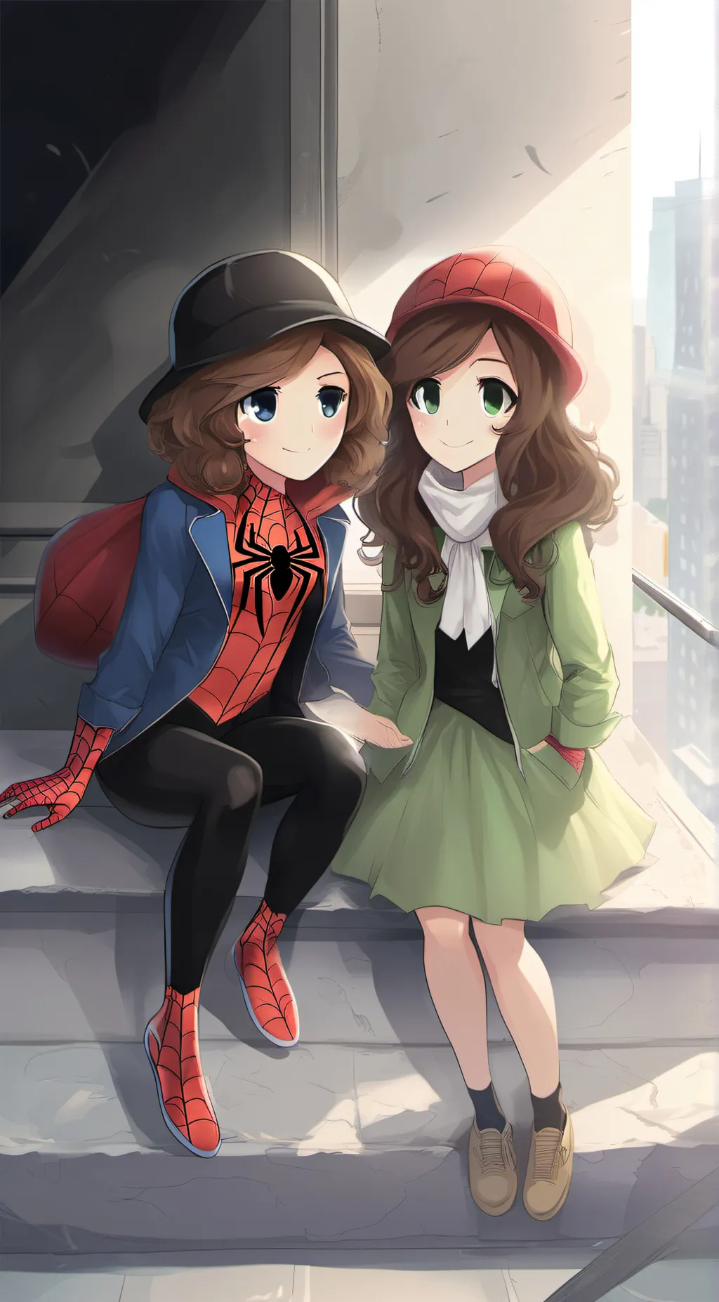 ai character: Maria and Luigina background