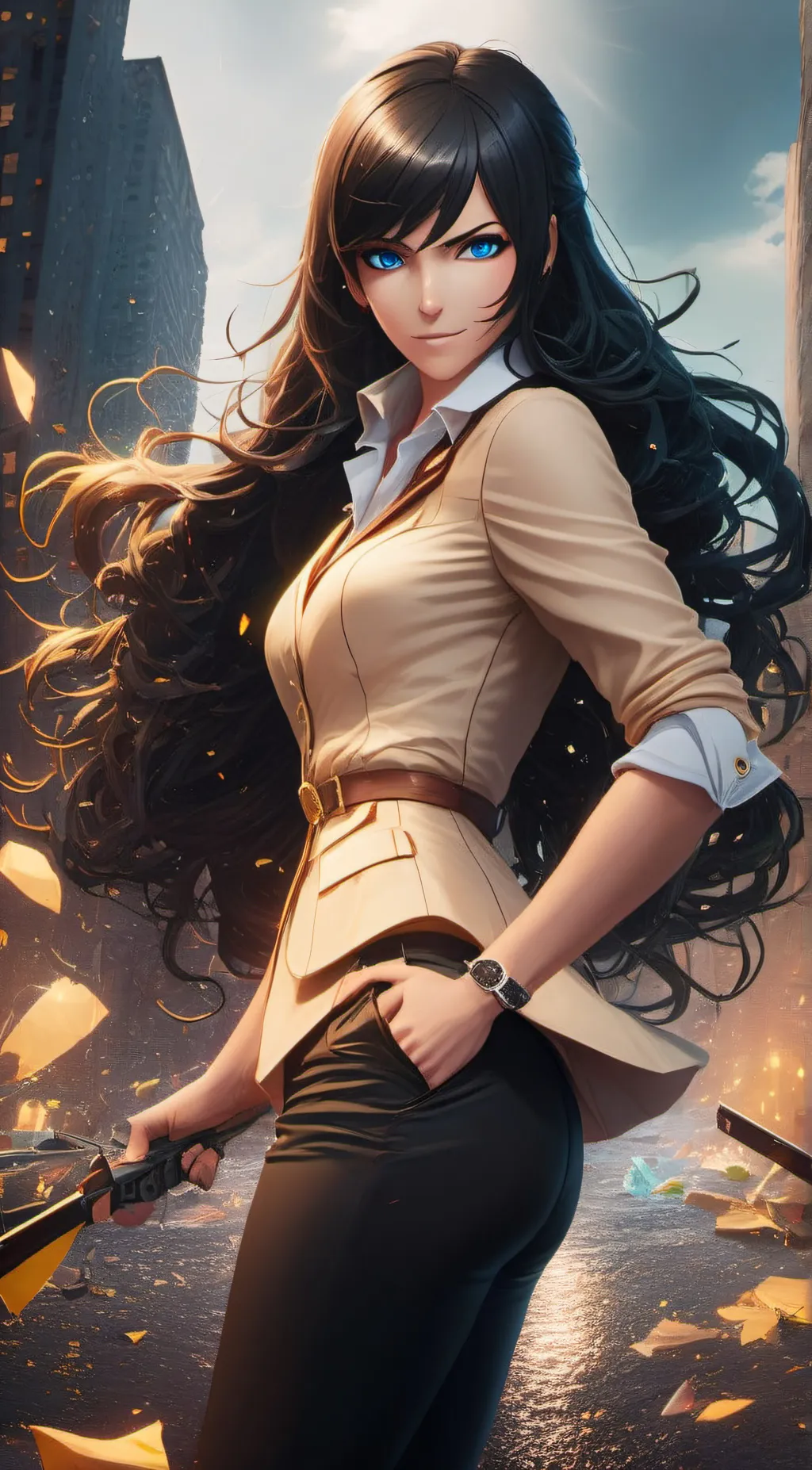 ai character: Elektra background
