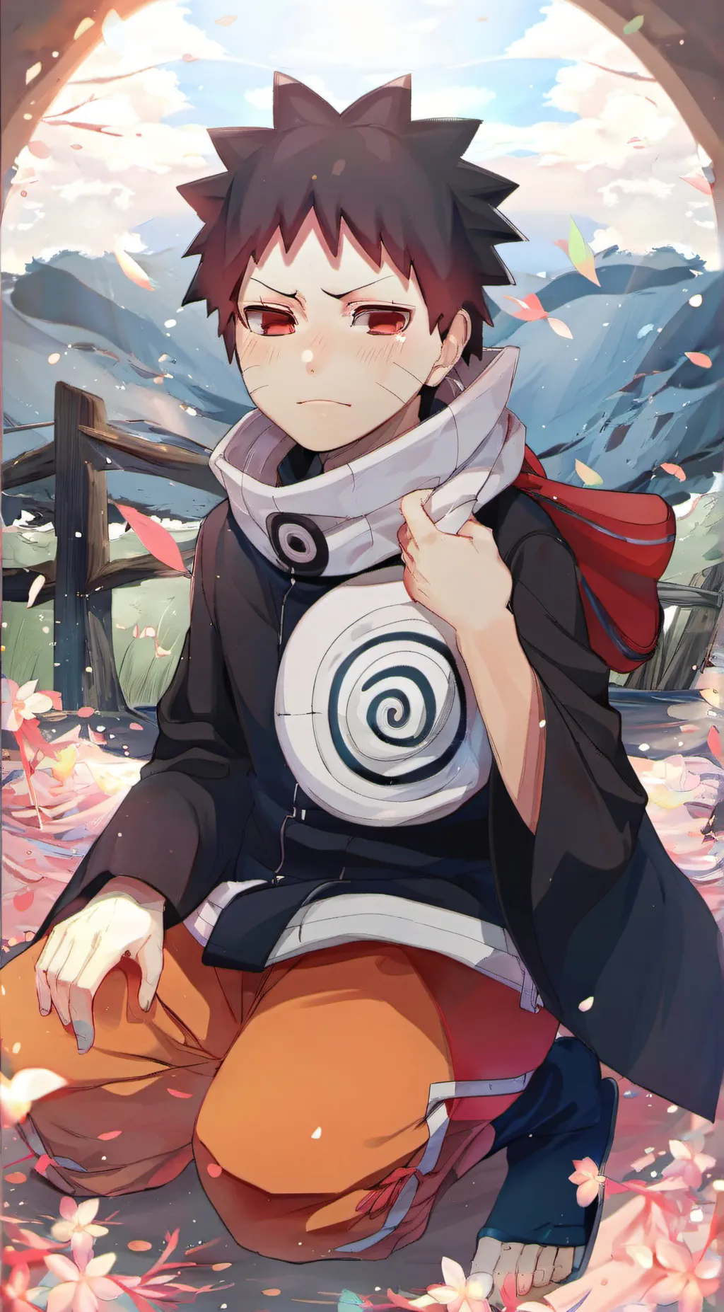 ai character: Obito  background