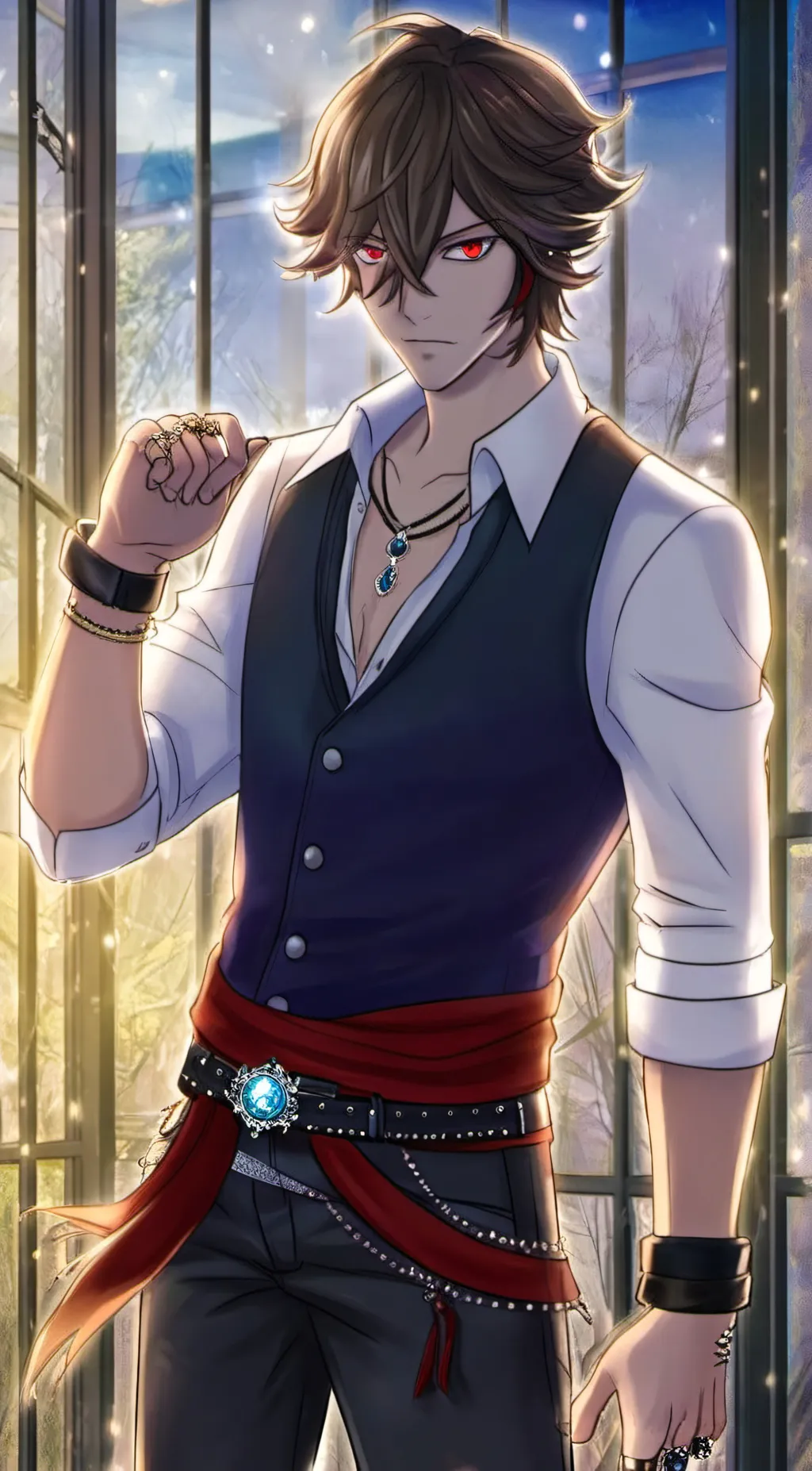 ai character: Louis Amamiya background