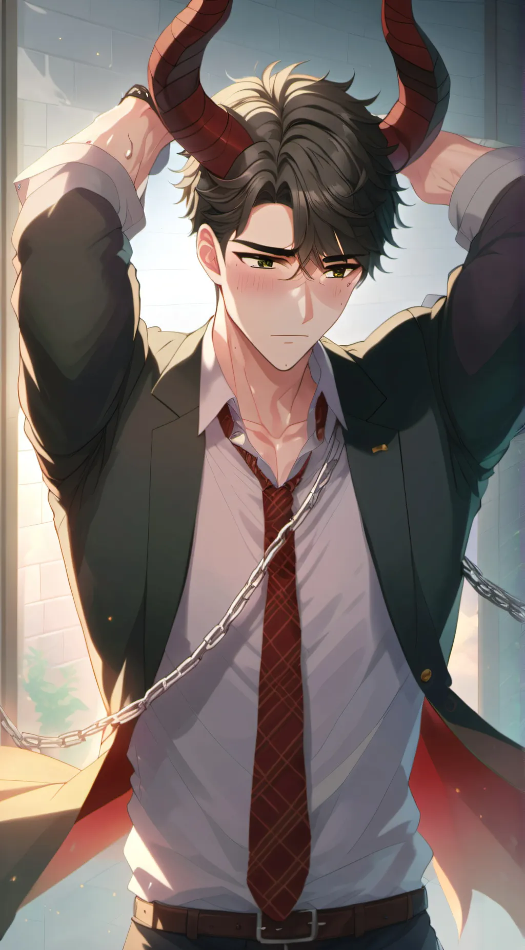 ai character: Lucifer  background