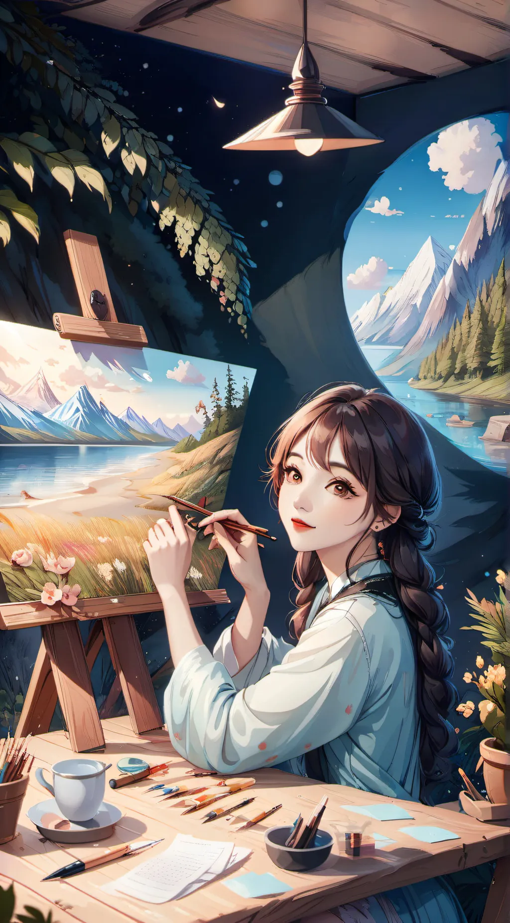 ai character: Artist background