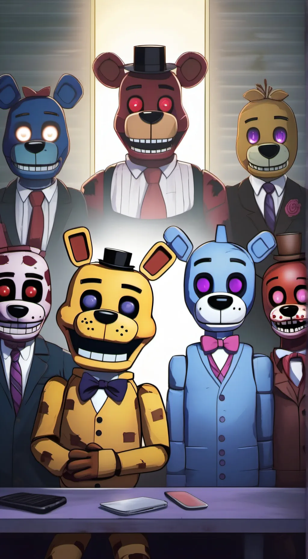 ai character: Freddy and Friends background