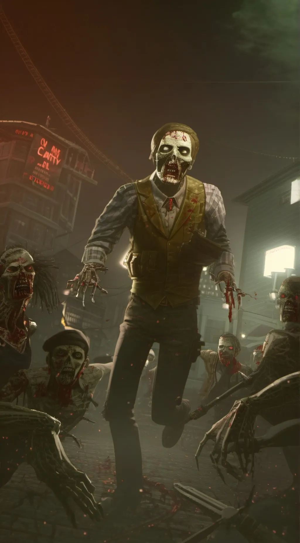 ai character: Zombie background