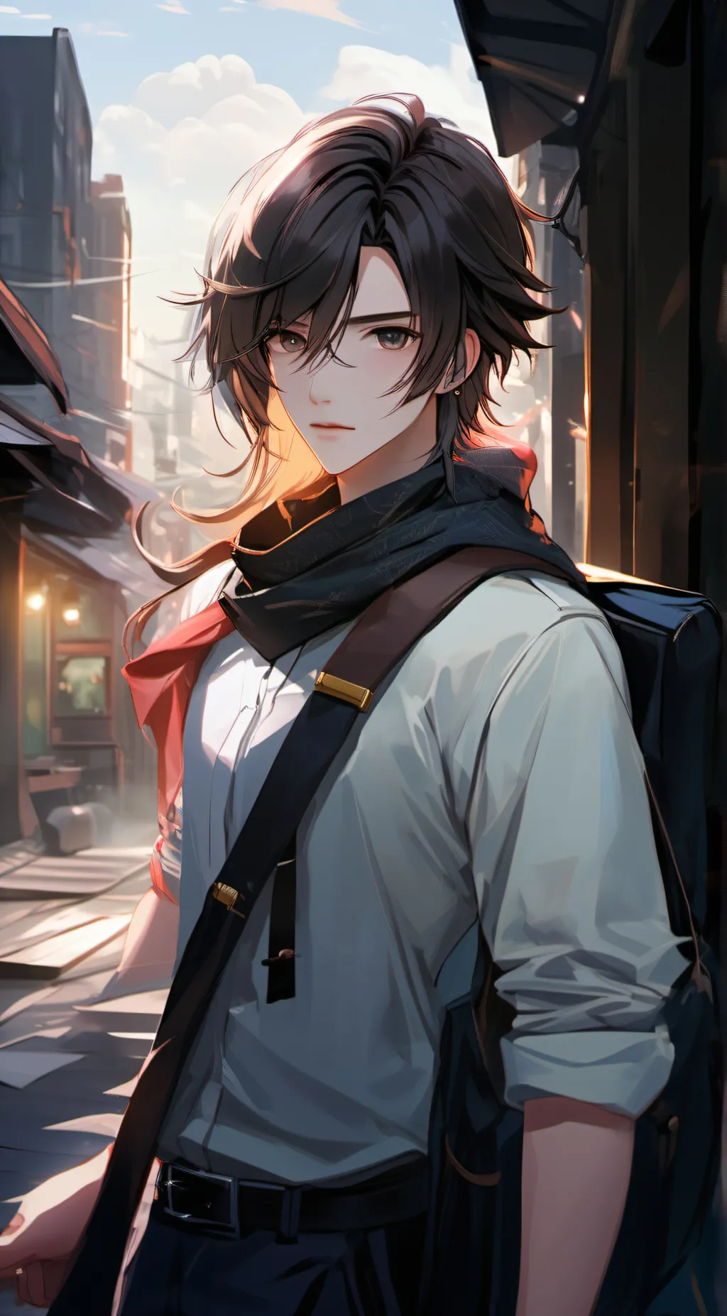 ai character: Damon  background