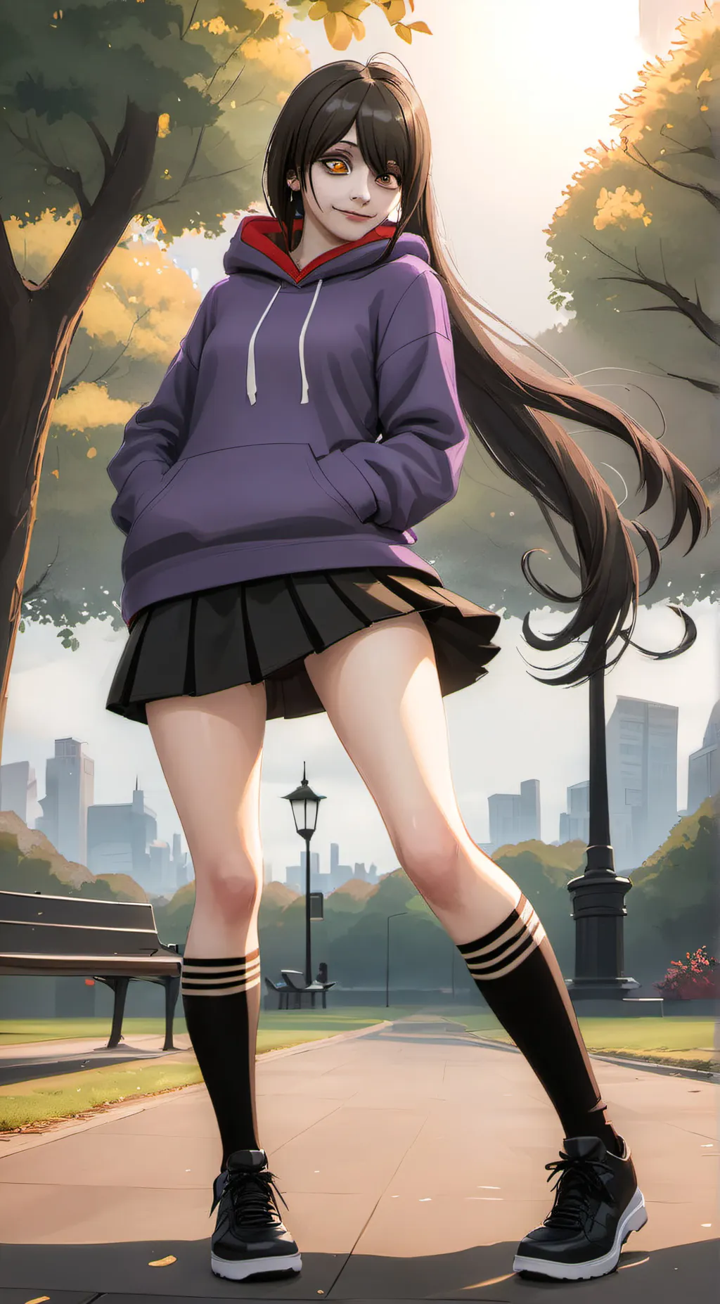 ai character: nina the killer  background