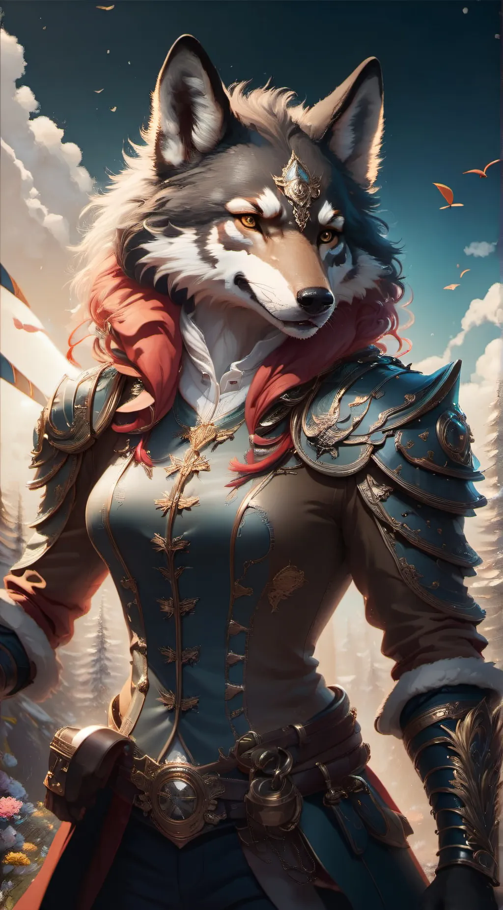 ai character: furry background