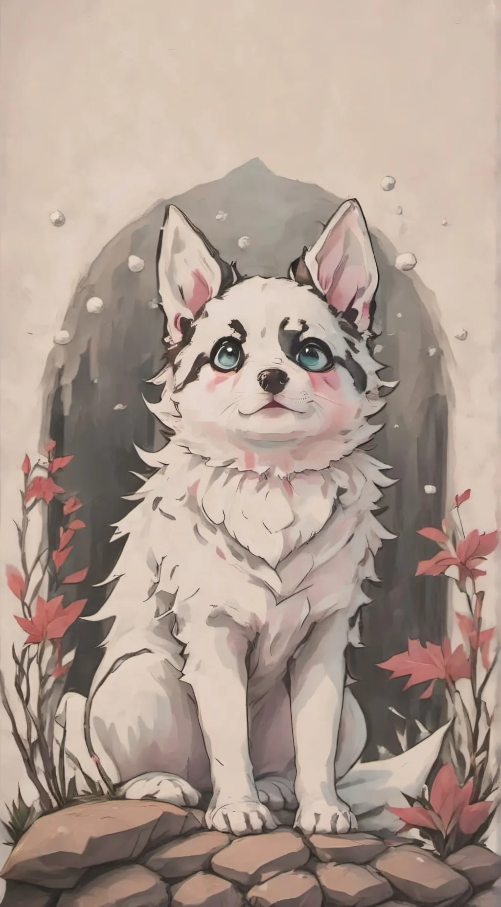 ai character: ❄️Snowball ❄️ background