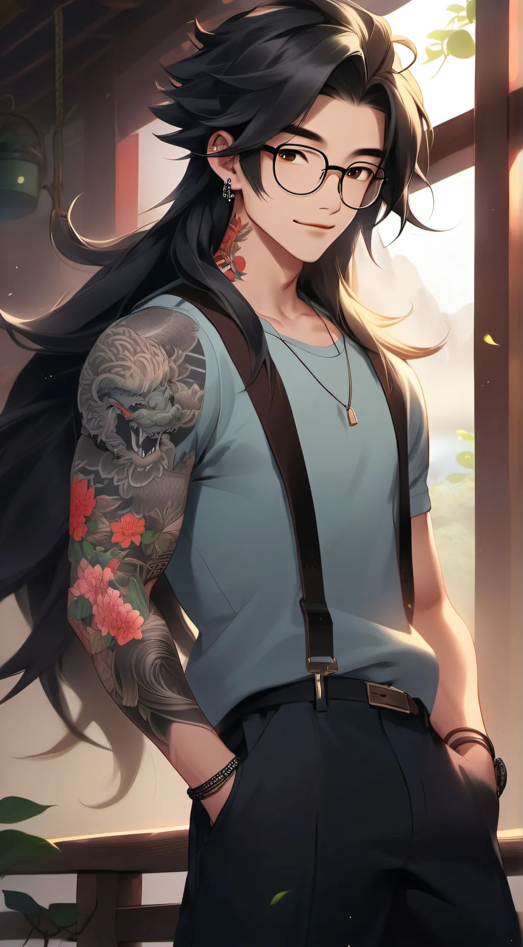 ai character: Clark background