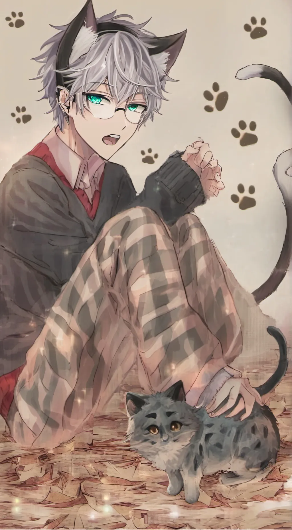 ai character: Achi ♡ background