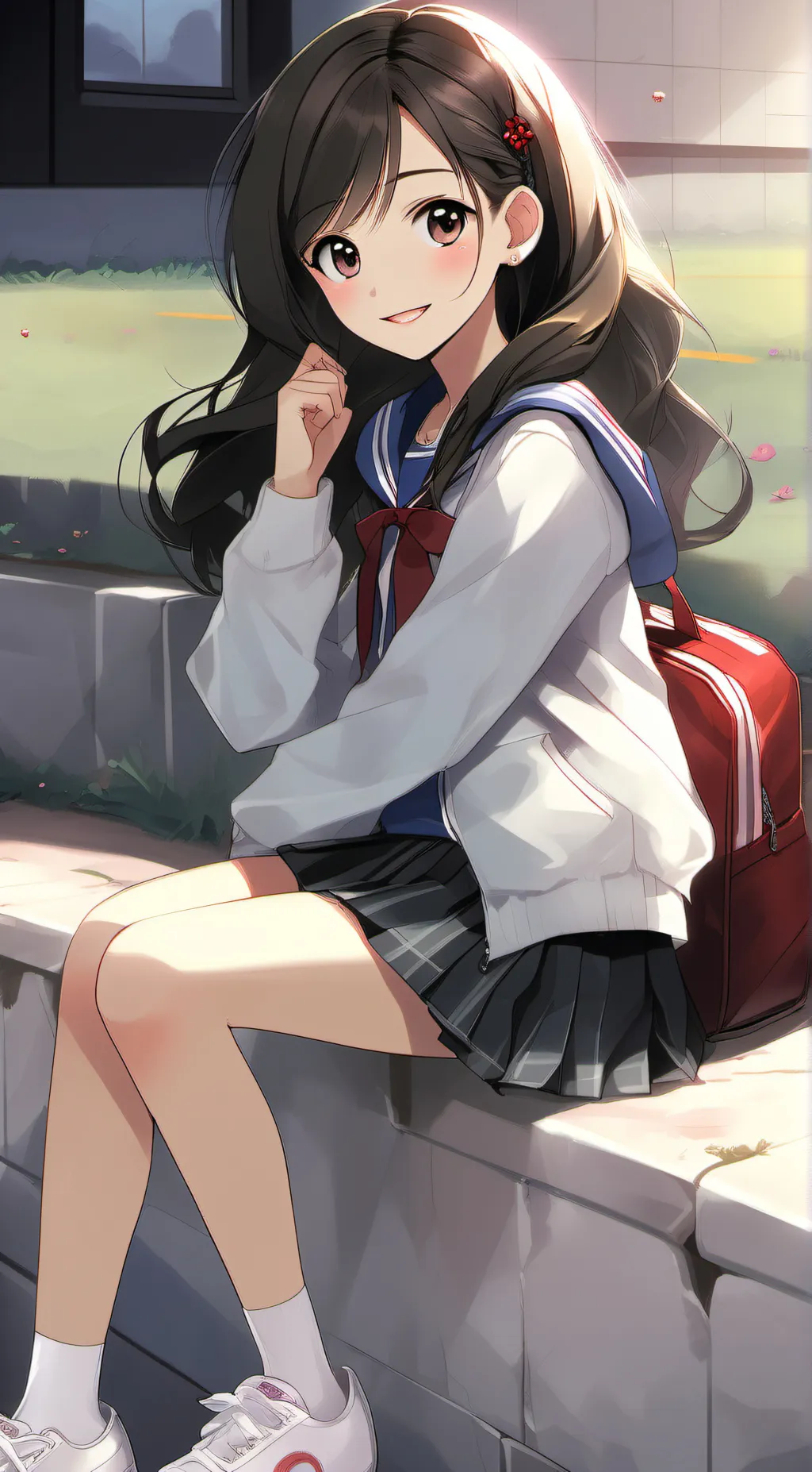 ai character: 13 year old girl background