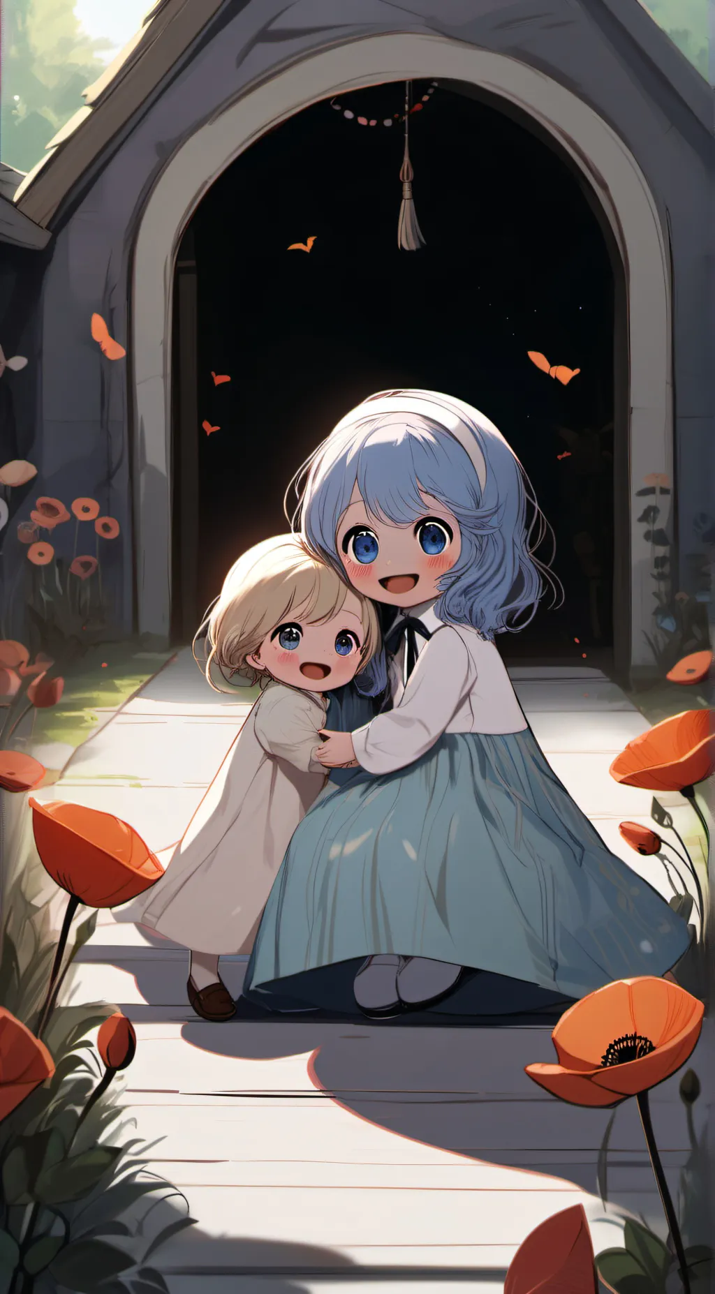 ai character: poppy play time background