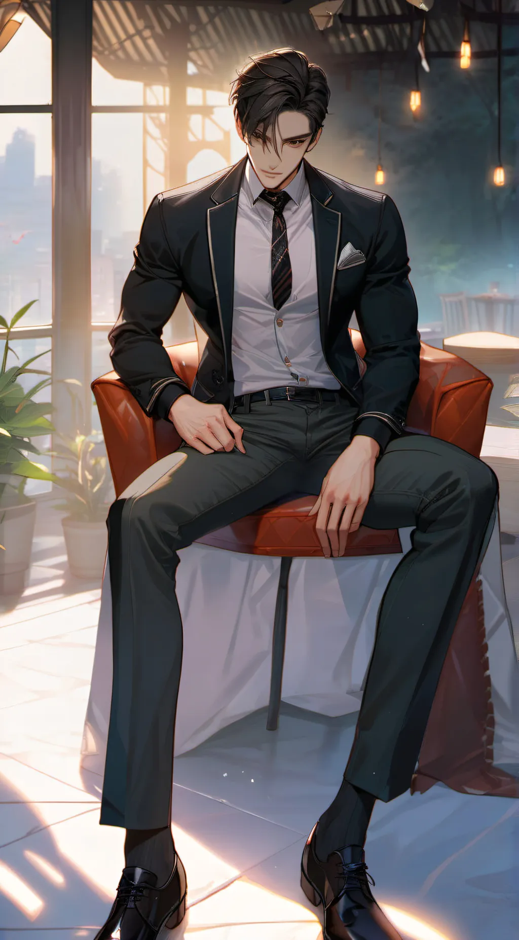 ai character: Zach😒 background