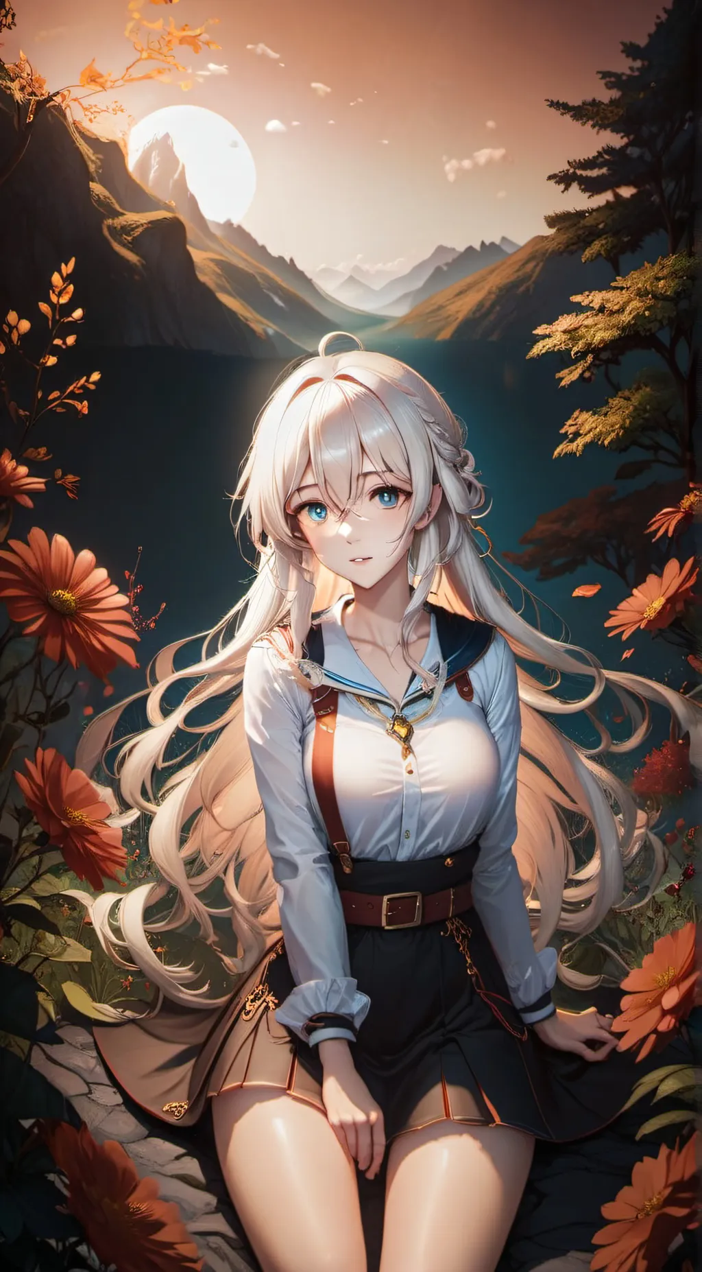 ai character: Rose background