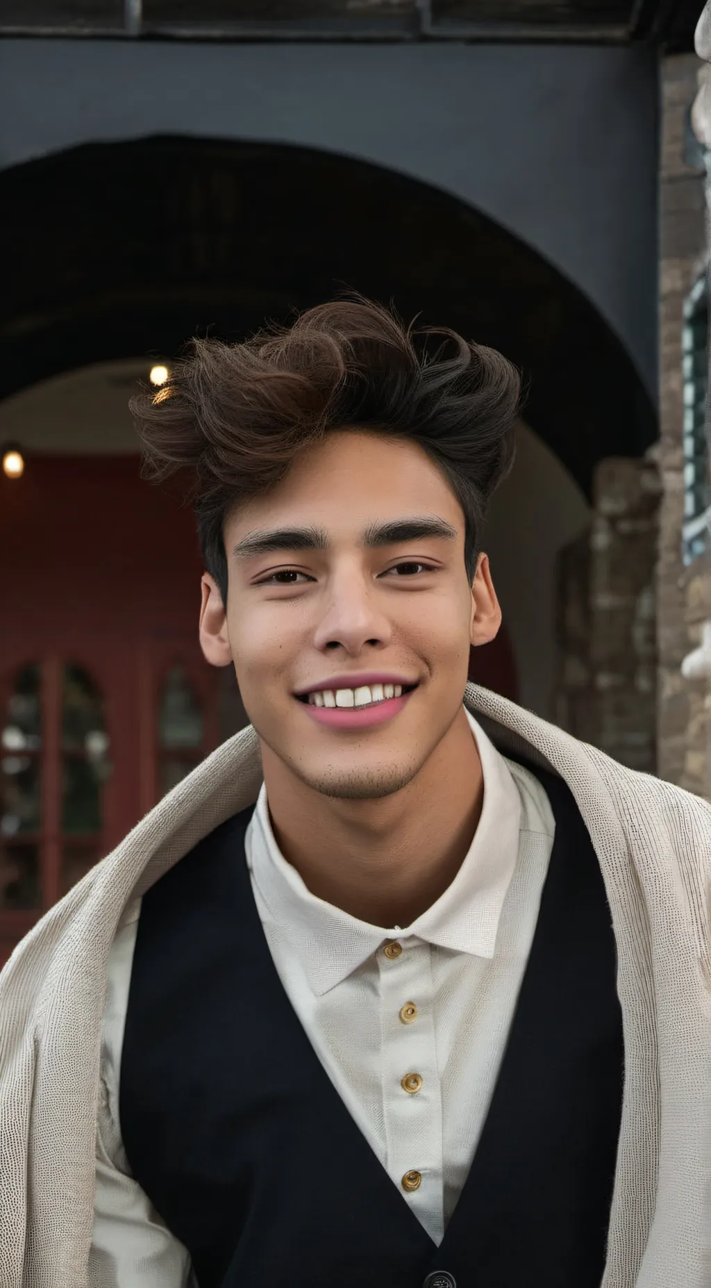 ai character: Andrew Davila  background
