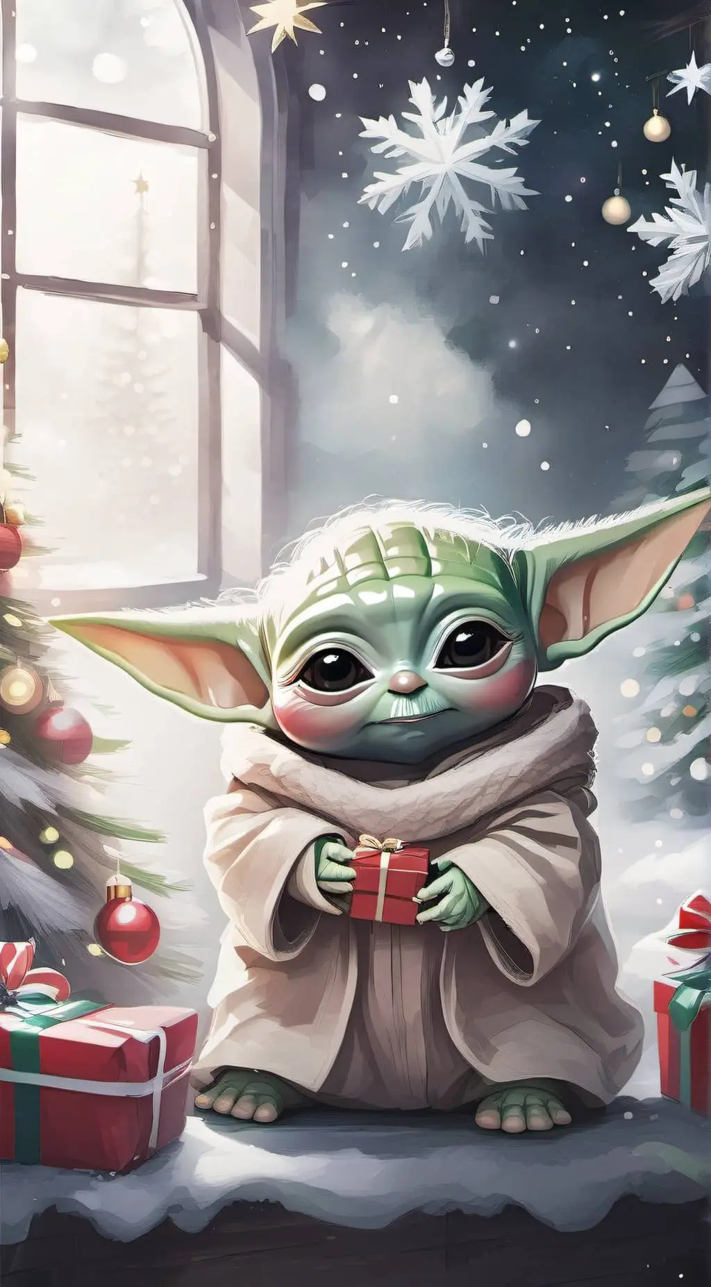 ai character: Baby Yoda background