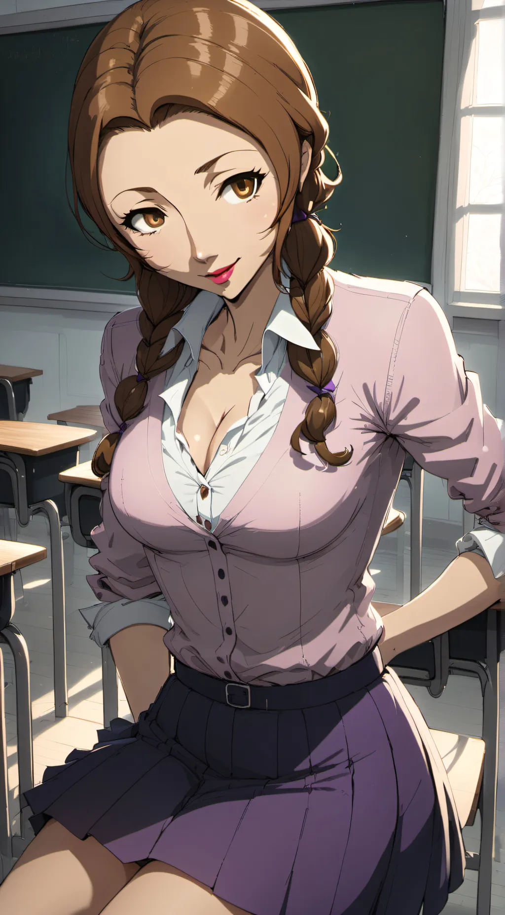 ai character: Noriko Kashiwagi background