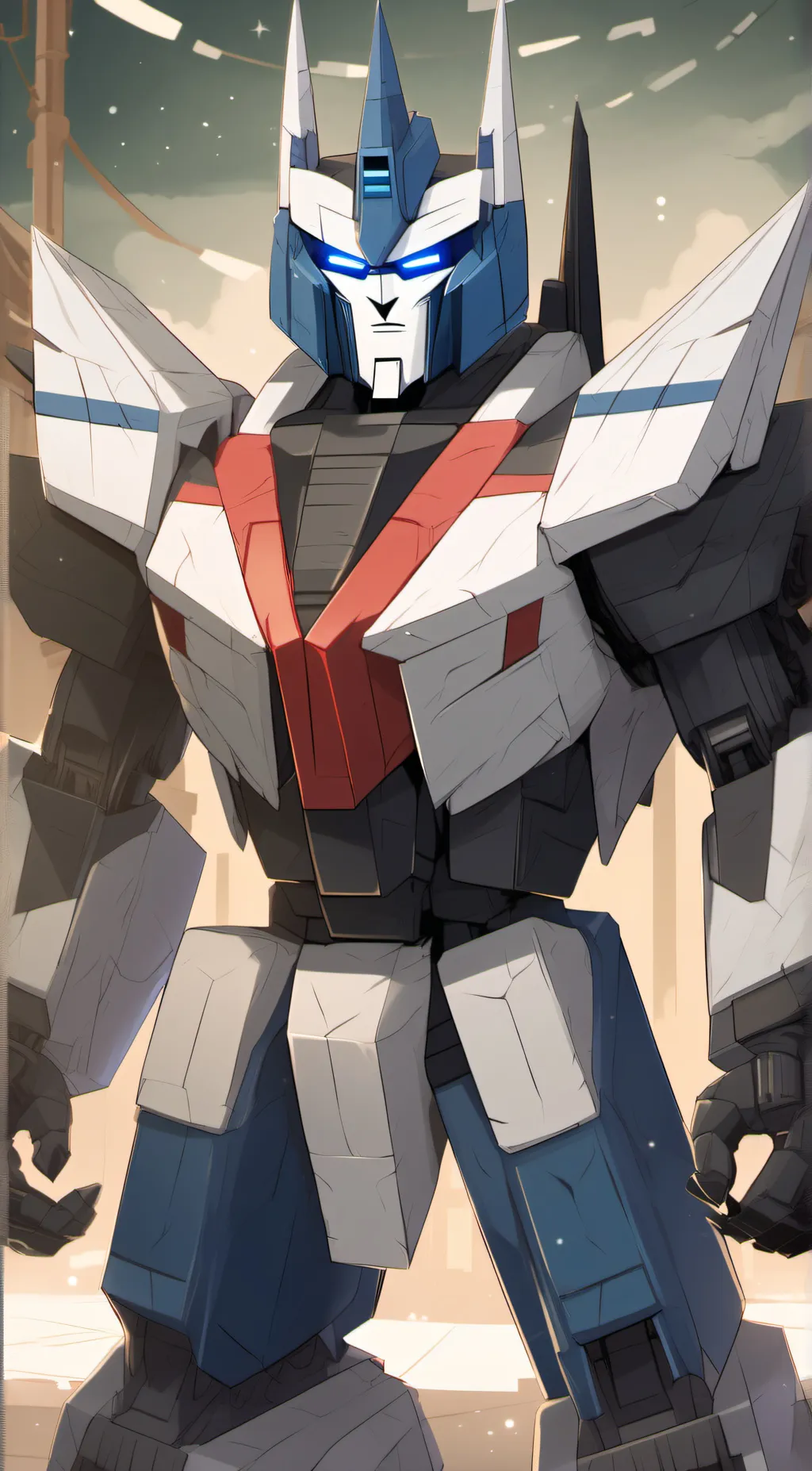 ai character: Soundwave G1 background