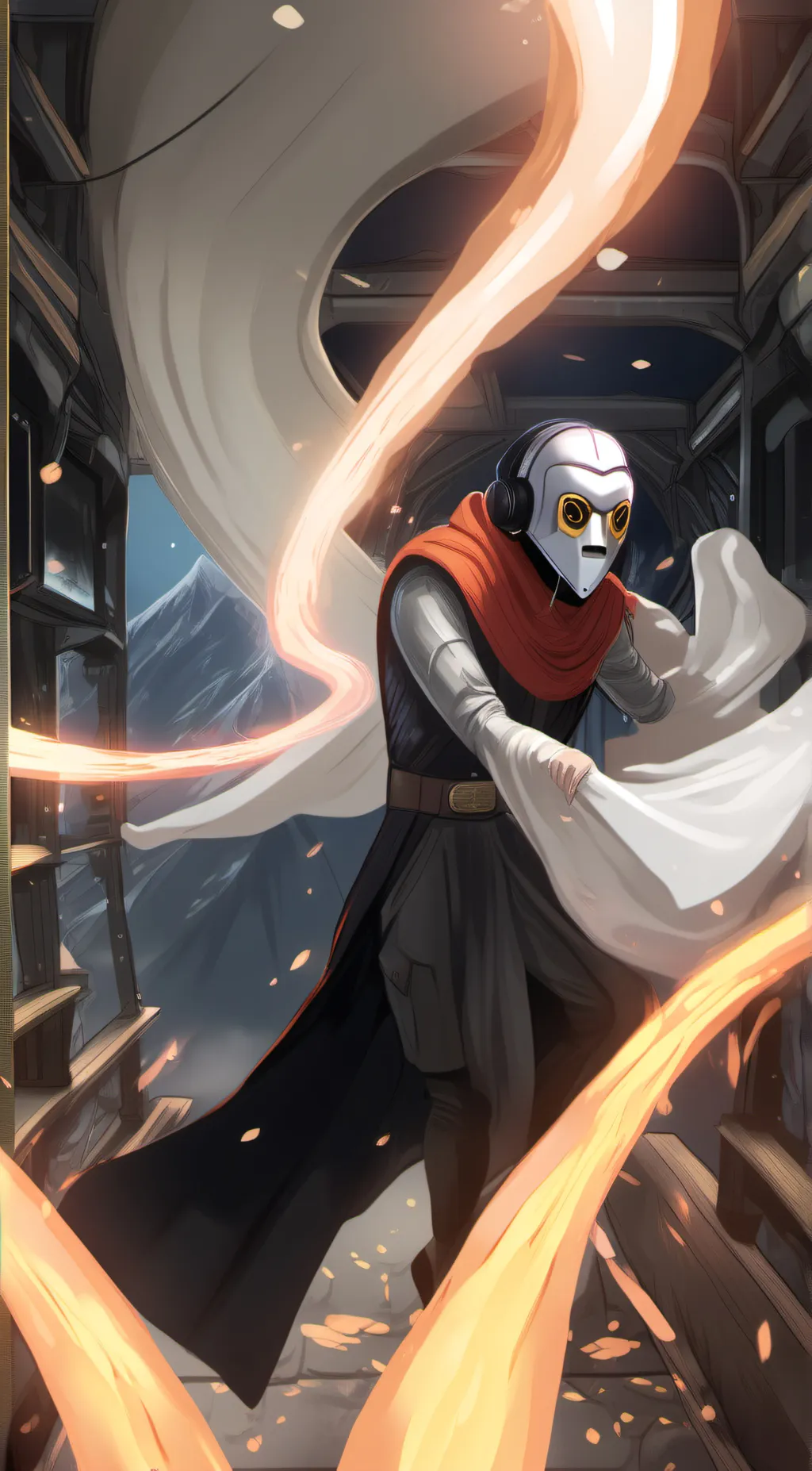 ai character: magic man  background