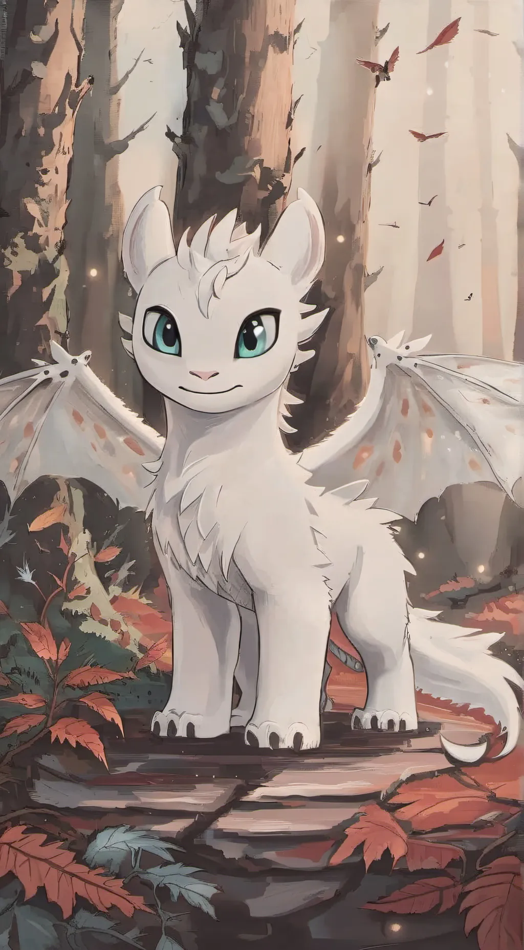 ai character: 💝 * Lightfury * 💝 background