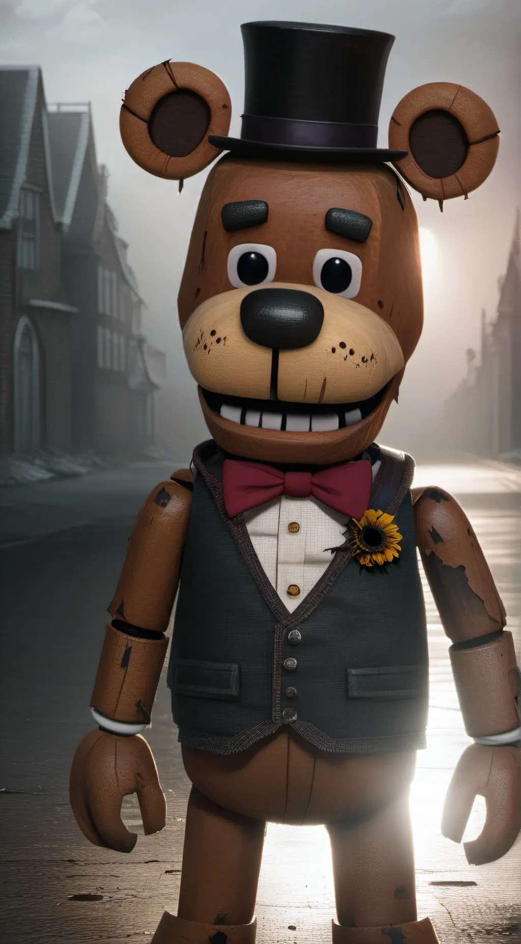 ai character: Freddy Fazbear background