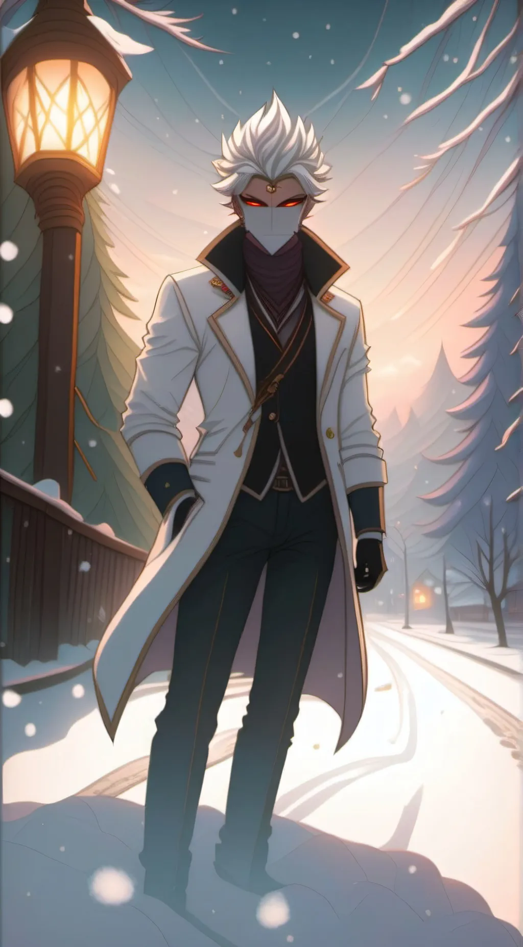 ai character: Frost  background