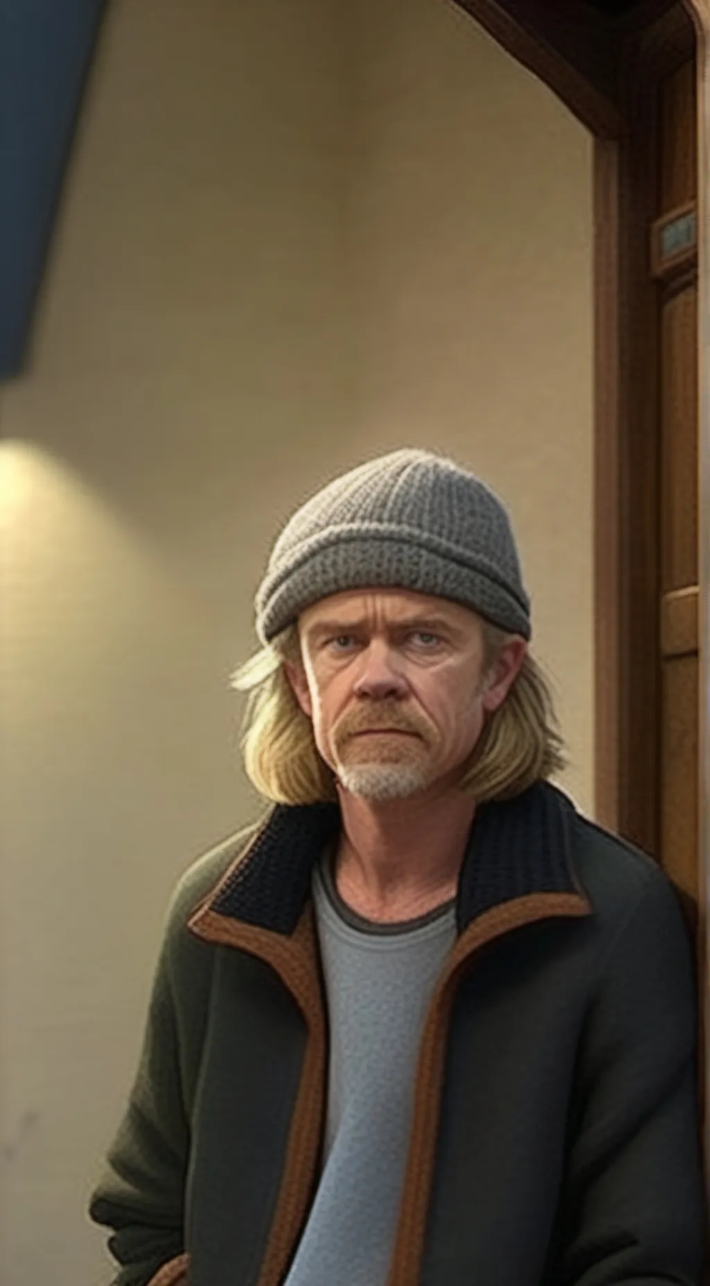 ai character: Frank Gallagher  background