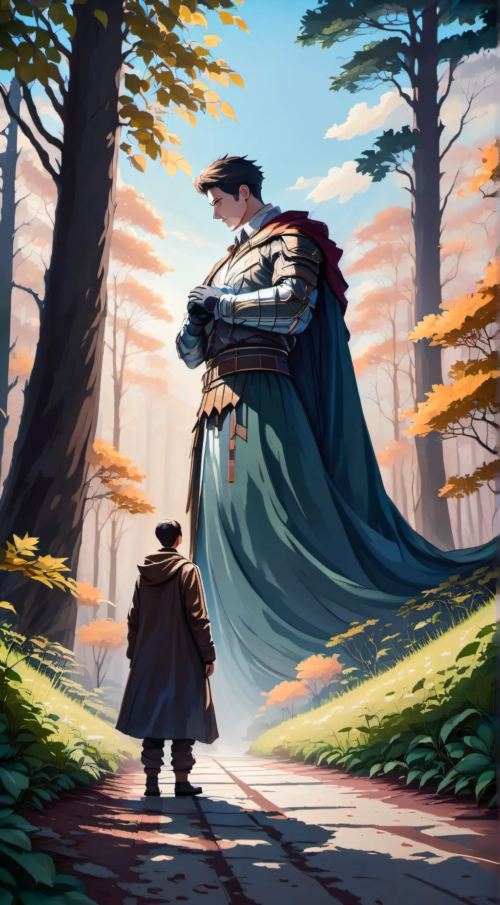 ai character: Avery and Josh  background