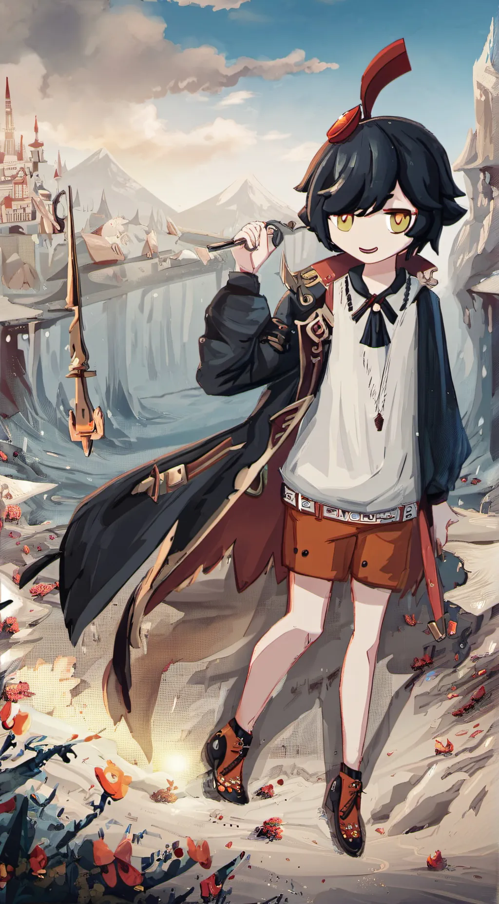 ai character: luna background