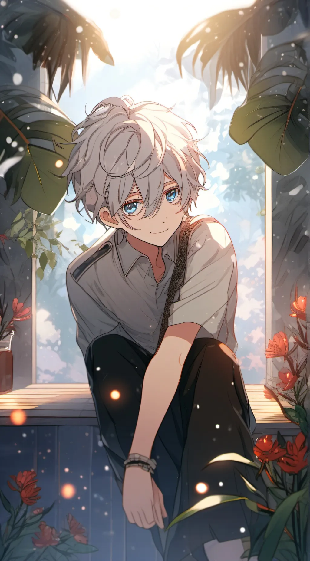 ai character: Ashton  background