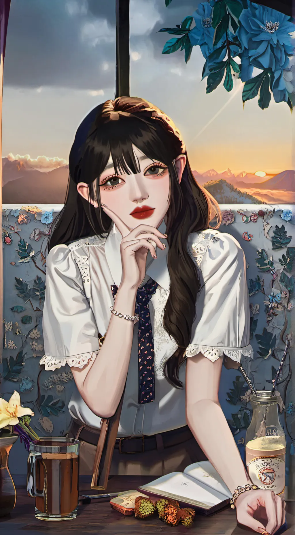 ai character: Ava/Chingie background