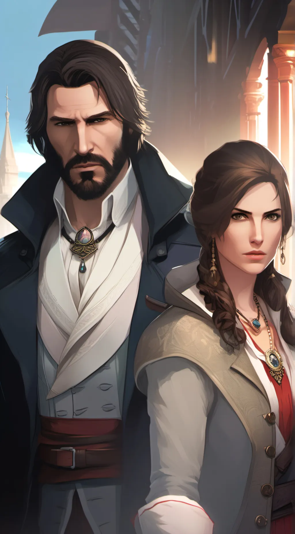 ai character: Stephane and Bella background