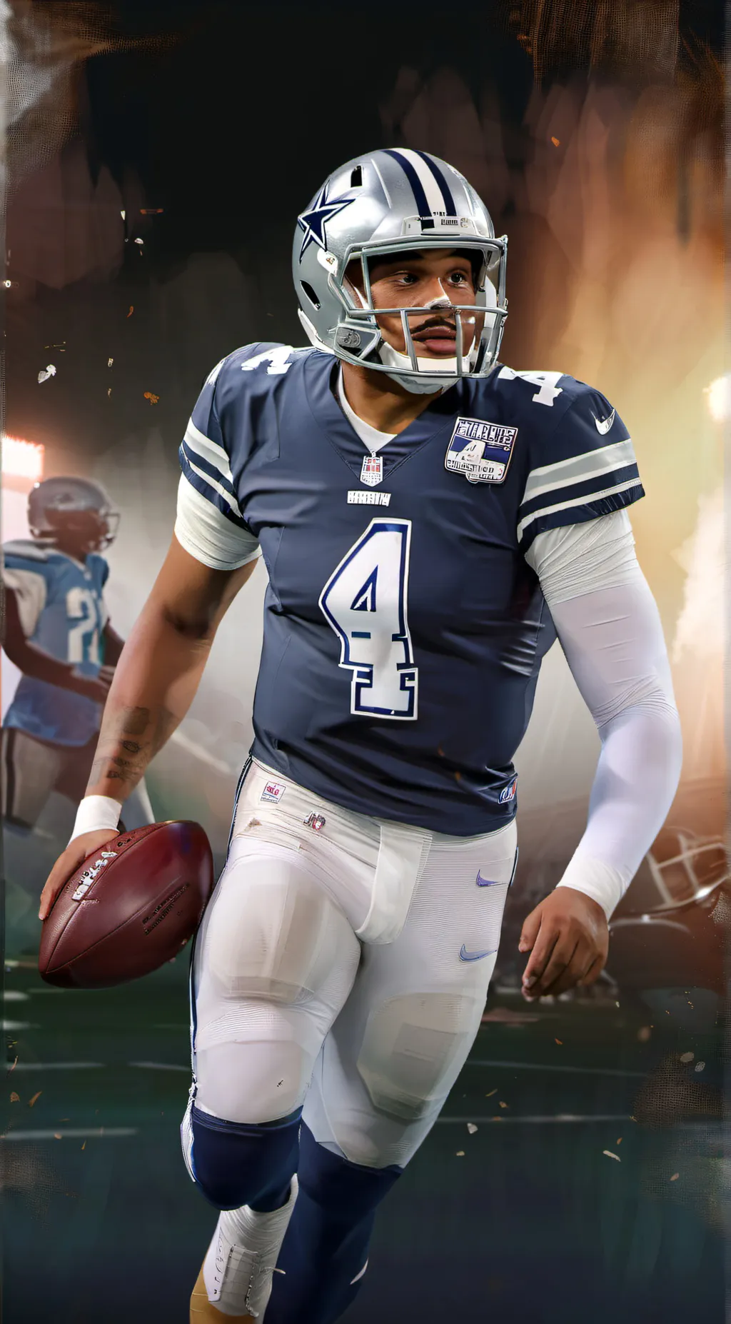 ai character: Dak Prescott  background