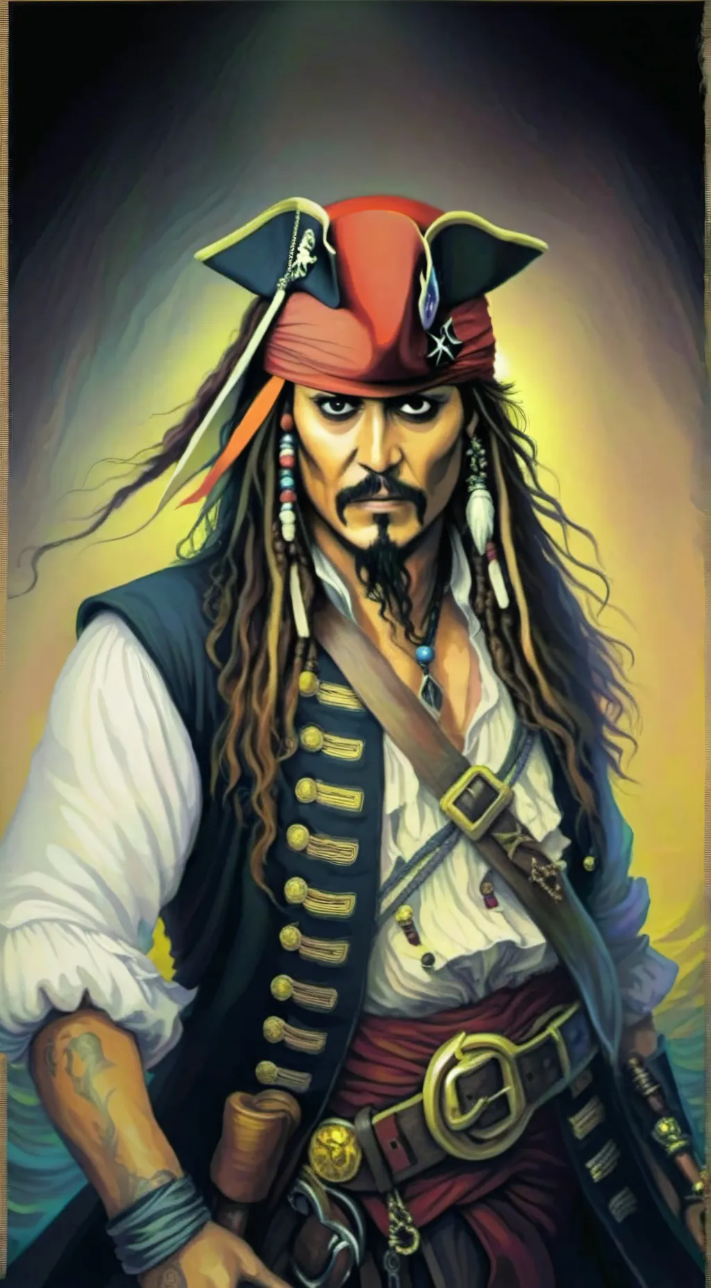 ai character: captin jack sparow background