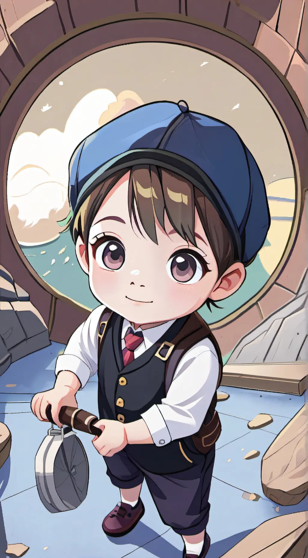 ai character: weird kid background