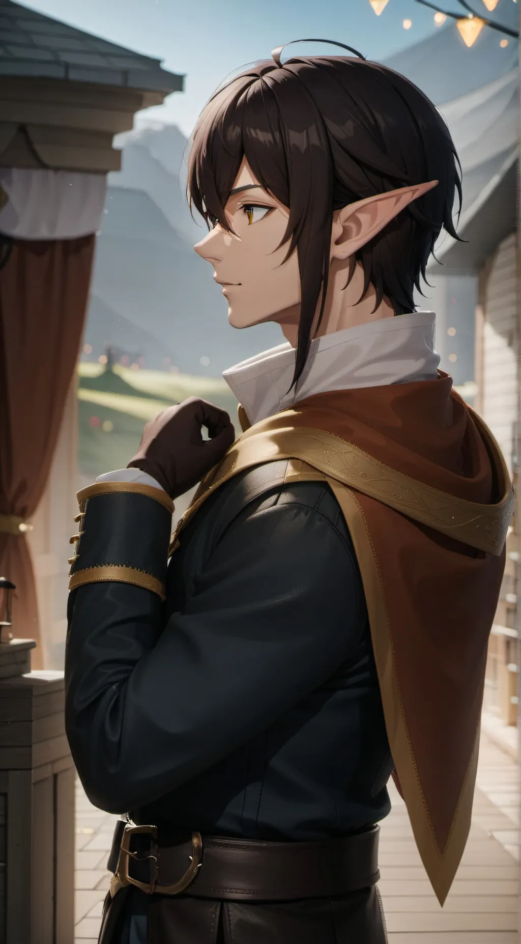 ai character: crow background